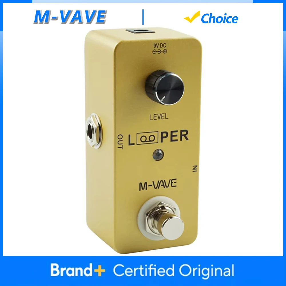 

M-VAVE Mini Looper педаль гитарной петли педаль эффектов 5-минутное время записи True Bypass Запчасти и аксессуары для электрогитары