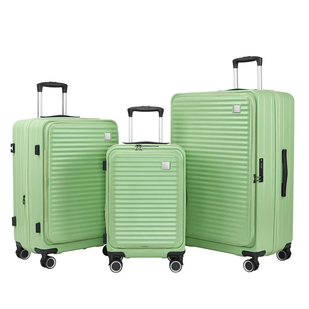 3-delige bagageset, hardshell bagageset met spinnerwiel, handbagage met TSA-slot, reiskofferset