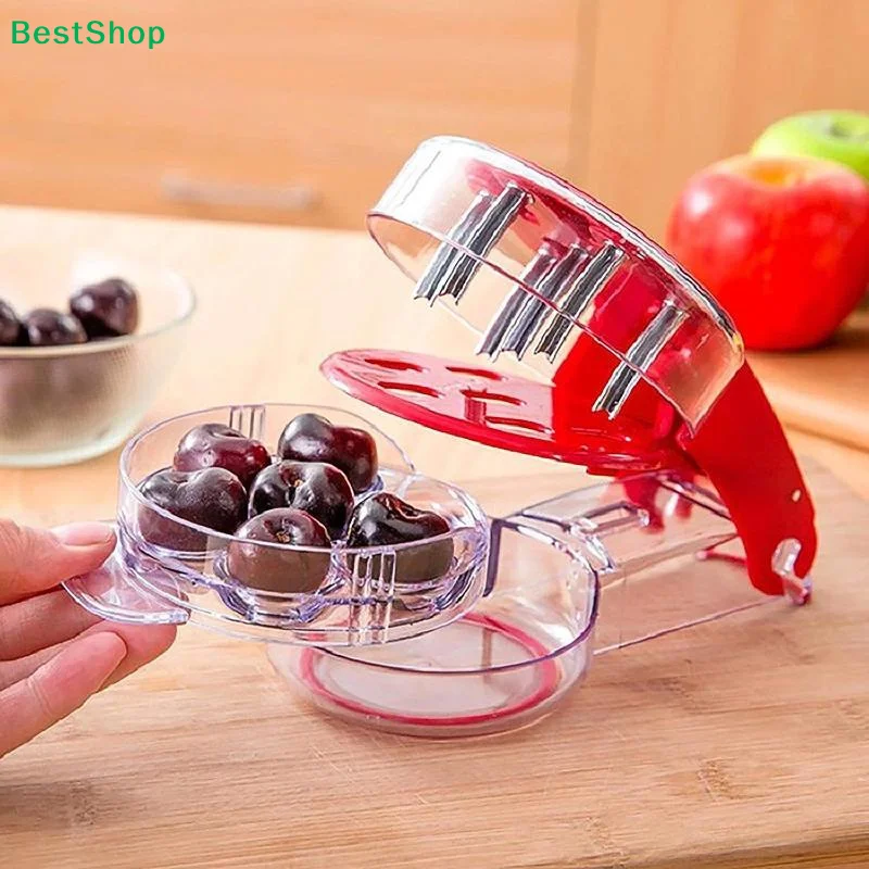 Picture 3: ★Cherry Pitter Tool 6 Slots Fast Pit Removal Food Grade Material For Home Baking Jam Making