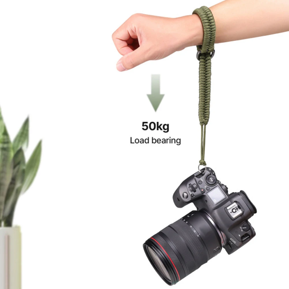 Handmade Woven Wrist Lanyard Ouick Release Camera Strap Adjustable with Safer Connector for Canon Nikon Sony Fuji Leica Olympus