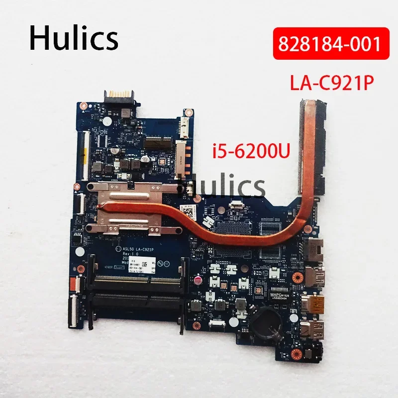 

Hulics Used 828184-501 For HP PAVILION 15-AC Laptop Motherboard W/ I5-6200U CPU 828184-001 ASL50 LA-C921P