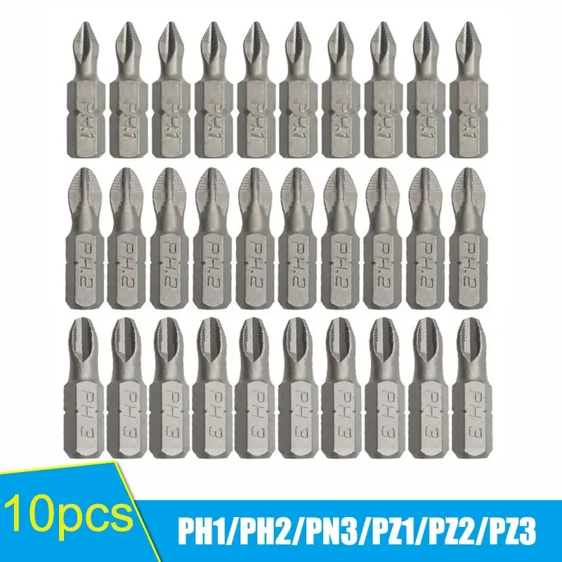 phillips hex bit grupo shanked mini chave de fenda bits para broca cabeca de lote ima pz1 pz2 pz3 ph1 ph2 ph3 ph3 25 mm 10 pcs 01