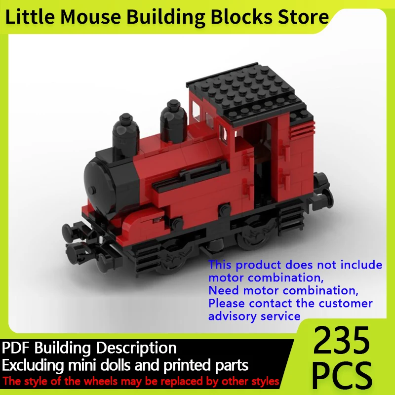

City Car Model MOC Building Bricks Model 21 Steam Engine Locomotive Modular Technology Gifts Holiday Assemble Children Toys Suit