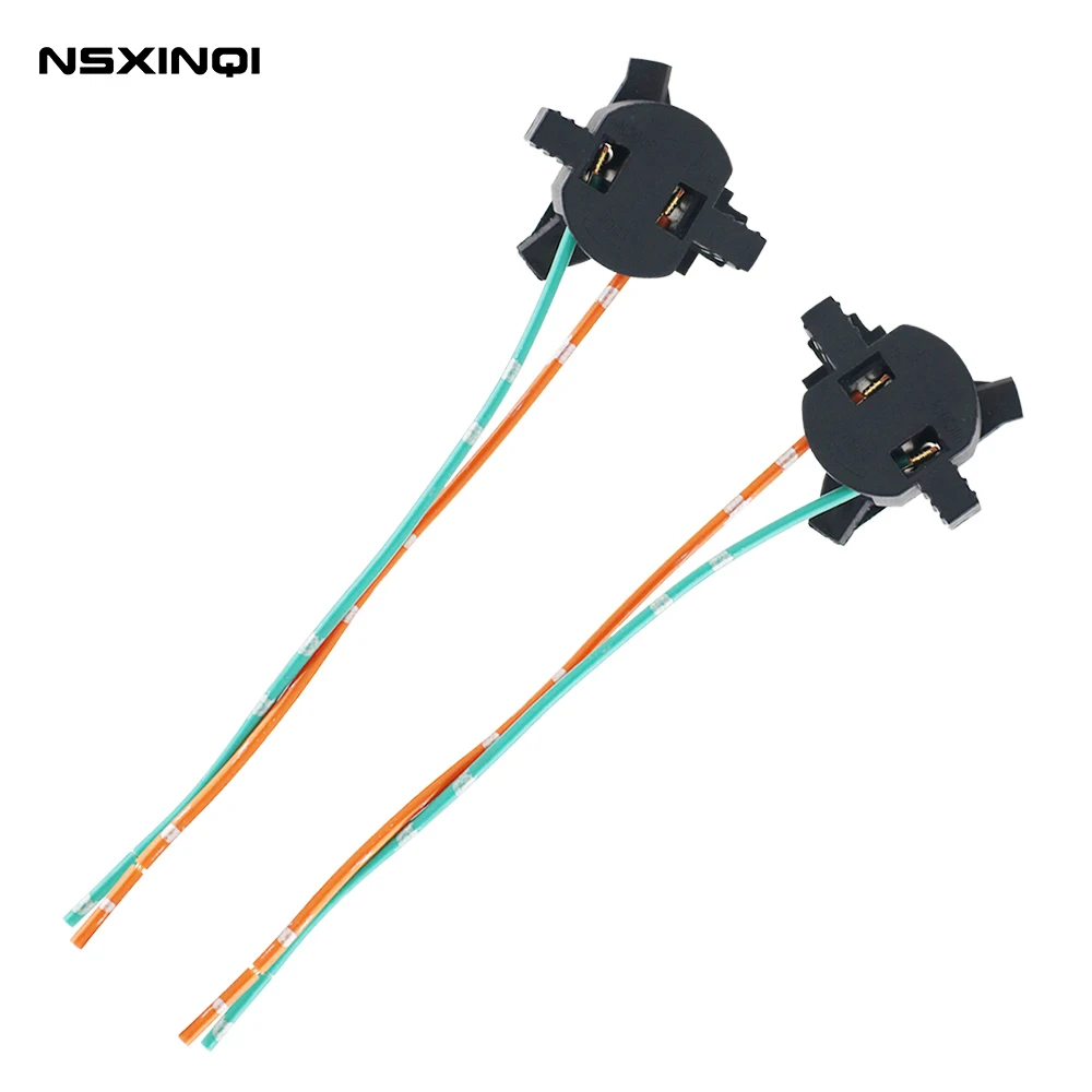 

2pcs TK-303 Car Light Bulb Base Holder Socket Wire Adapter H7 Halogen Lamp Connector Wiring Harness for Mistra