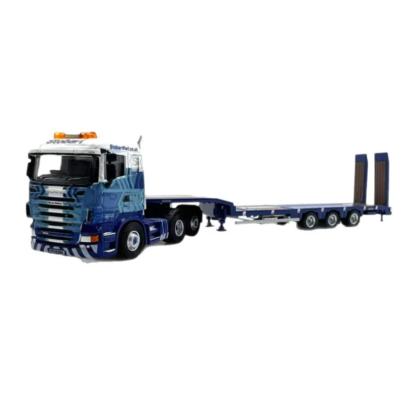 Caliente Oxford Scania Semi bajo remolque camión coche modelo aleación simulación colección ornamento 1:76 regalo de cumpleaños para niño