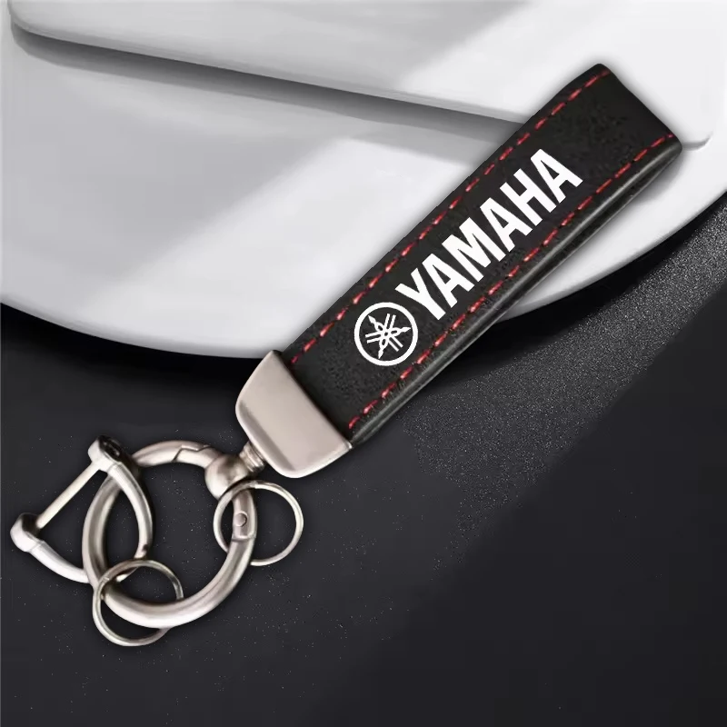 Suede Motorcycle Car Keychain Key Ring For YAMAHA Logo Tmax MT07 FZ07 MT09 FZ09 FJ09 MT03 MT25 XMAX Tracer MT10 FZ10 Accessories