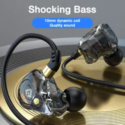 EARDECO Quality Wired Earphone with Mic Bass Wired Headphones Sport In Ear Stereo Headphone Headset Earbuds Hifi Phone Earphones