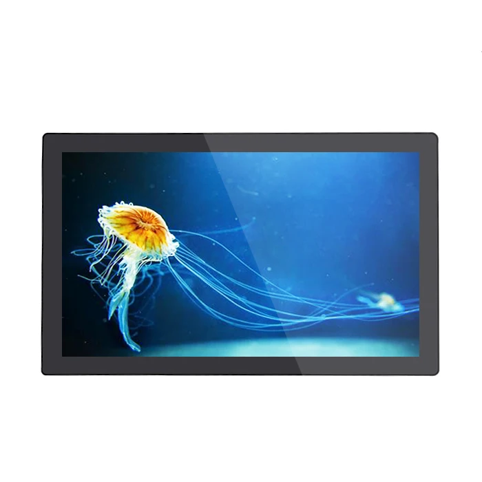 rugged 27 inch 1920x1080 digital signage capacitive touch screen monitor with led back light