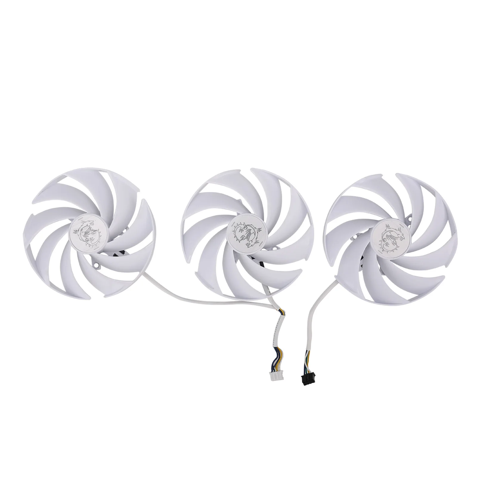 New 95mm PLD10020B12H Video Card Cooler Fan Replace For MSI GeForce RTX 4070 Ti GAMING TRIO WHITE Graphics Card Cooling Fans