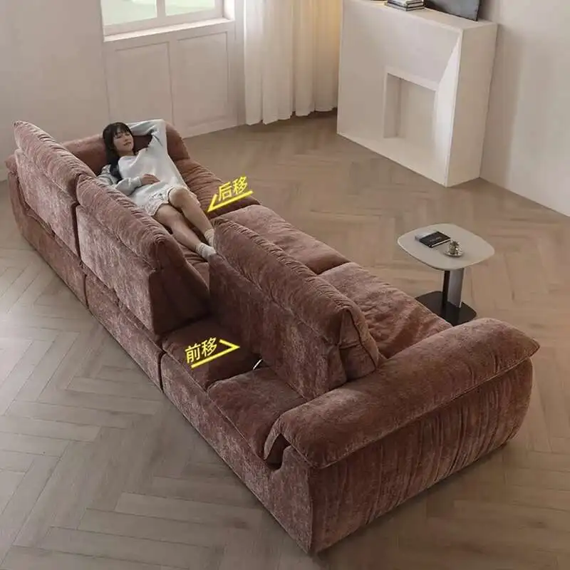 أريكة قماش سحابة حديثة فاخرة مصممة 2025 مسند ظهر قابل للتعديل أرائك غرفة المعيشة كرسي شقة مزدوجة أثاث Divani #5