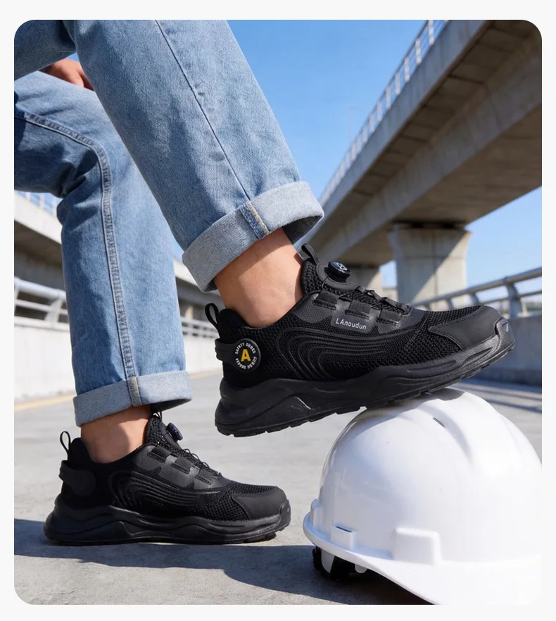 Men's Impact-Resistant, Puncture-Resistant, and Abrasion-Resistant Work Shoes; 10 kV Insulated Electrician's Safety Shoes