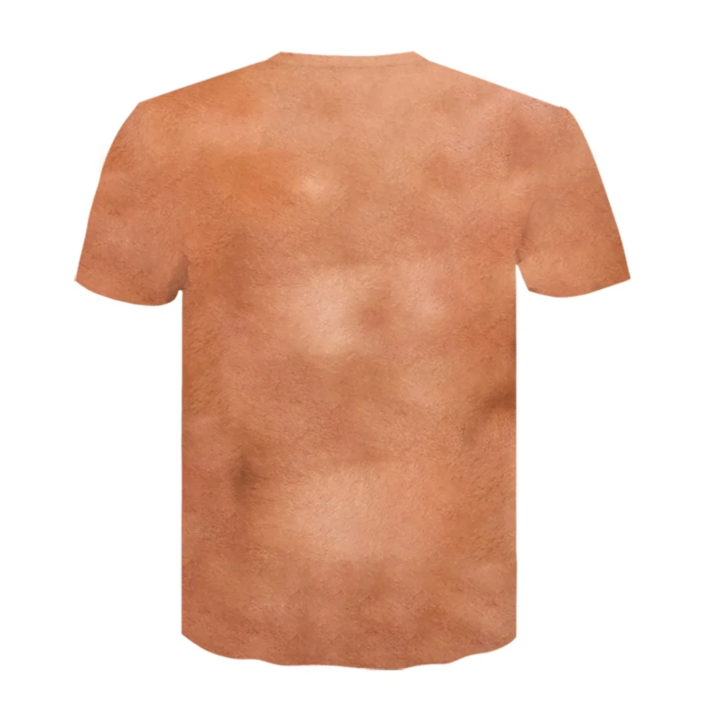 Six-Pack Abs 3D-gedrucktes Herren-T-Shirt für Outdoor-Freizeit, Sport, Laufen und Fitness. Schnell trocknend und atmungsaktiv. Streetwear – Detail 5