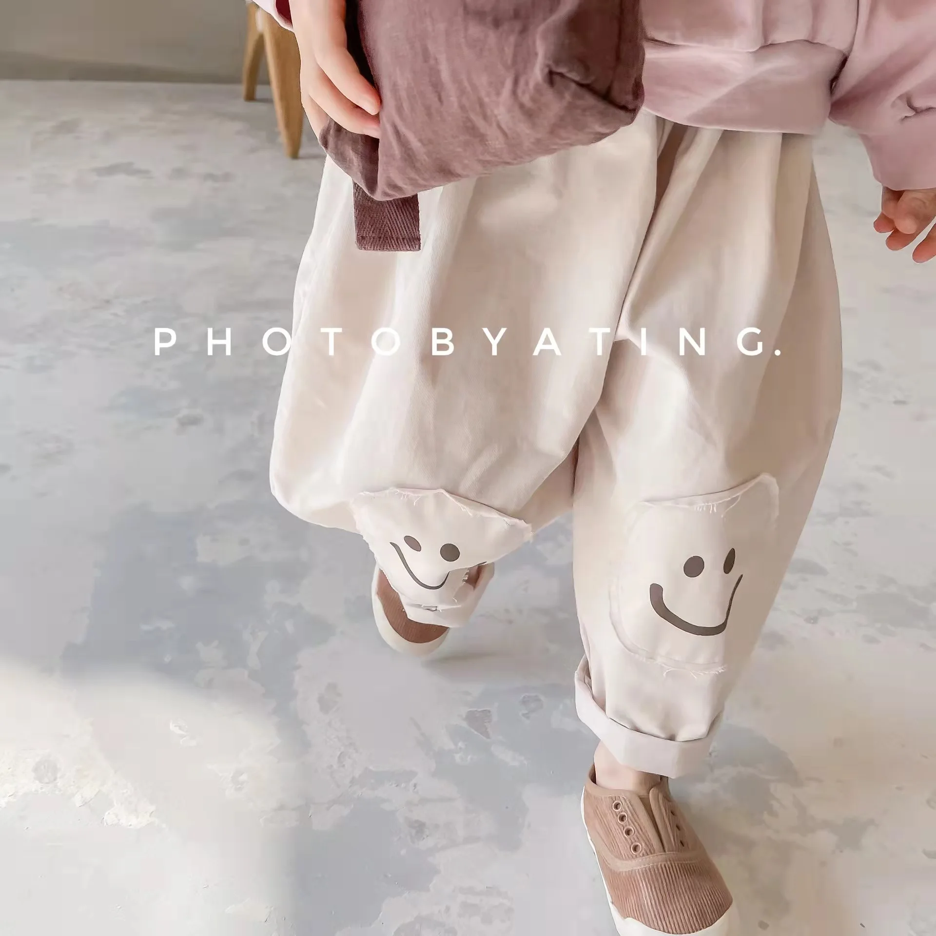 

2022 New Children'S Clothing Spring Clothing Children'S Korean Version Spring And Summer Washed Cotton Harem Pants Girls Casual