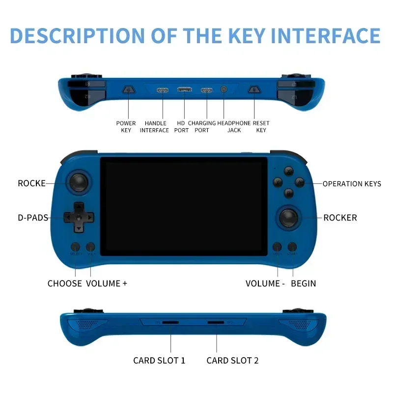 Imagem -06 - Powkiddy-console Retro Handheld Game Video Player X55 Rk3566 Sistema Linux de Código Aberto Bluetooth 512g Psp 5.5 Tela hd Presente