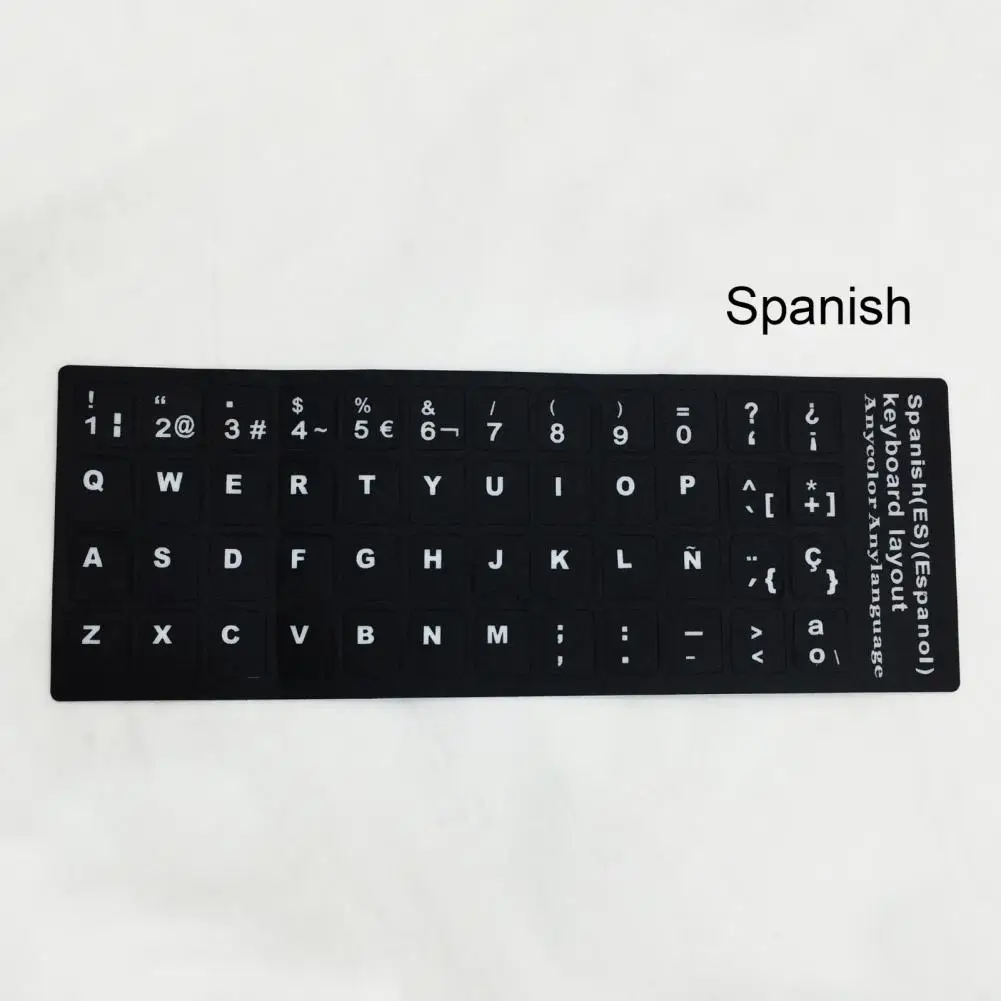 Keyboard Stickers Letter Alphabet Layout Russian/Portuguese/Japanese Universal Keyboard Sticker Keyboard Paster Language Sticker