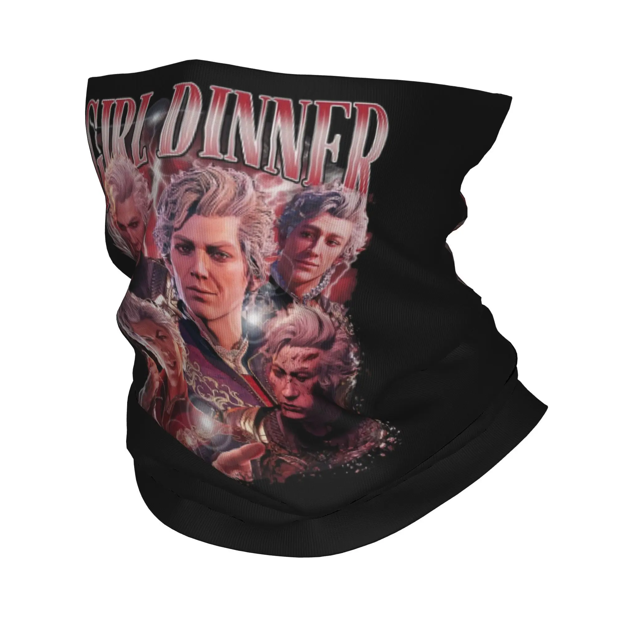 Astarion Girl Dinner Baldurs Gate Bandana Neck Cover Printed Wrap Mask Scarf Warm Cycling Scarf Riding For Men Women Adult