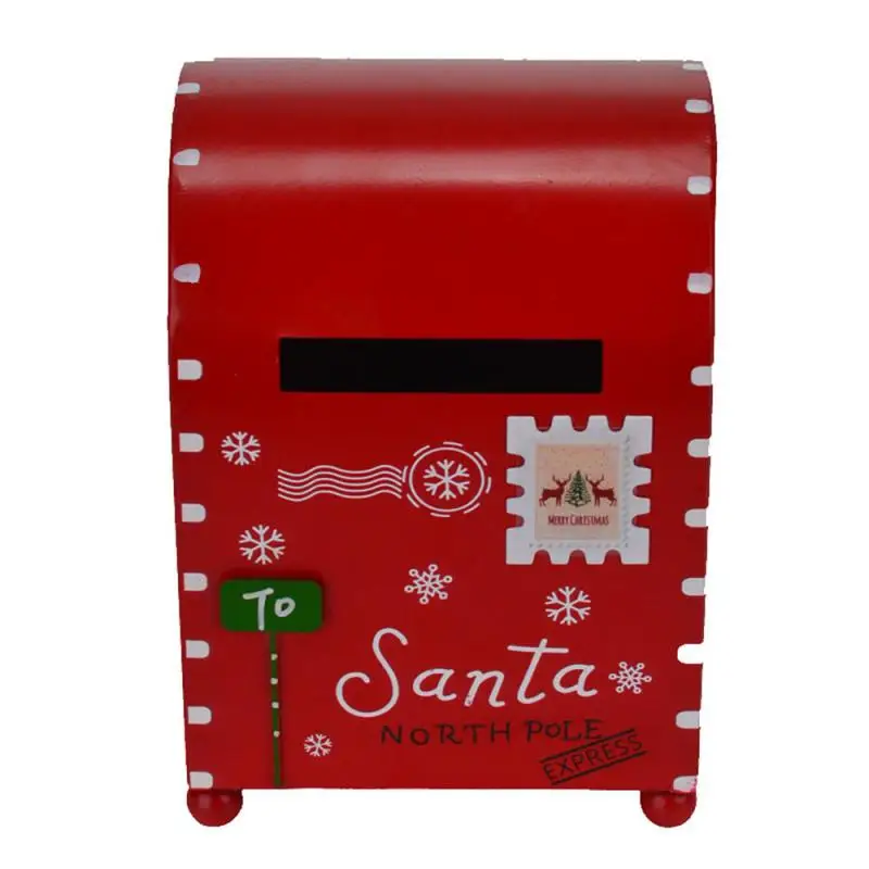 Xmas Delivery Mailbox Christmas Letter Box Christmas Decoration Mailbox for Garden Front Door Wedding Party Decoration