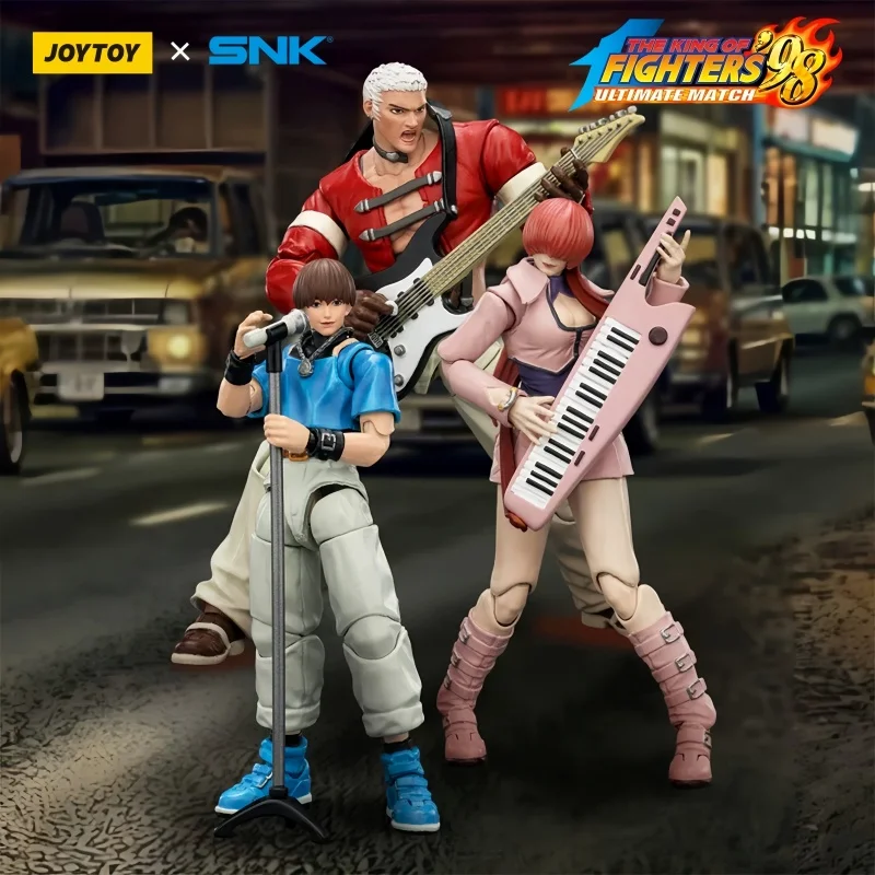 Joytoy Snk King Of Fighters 98 1/18 Scale Action Figure Set Movable Collectible Stage Music Band Model Decor For Adult Fans