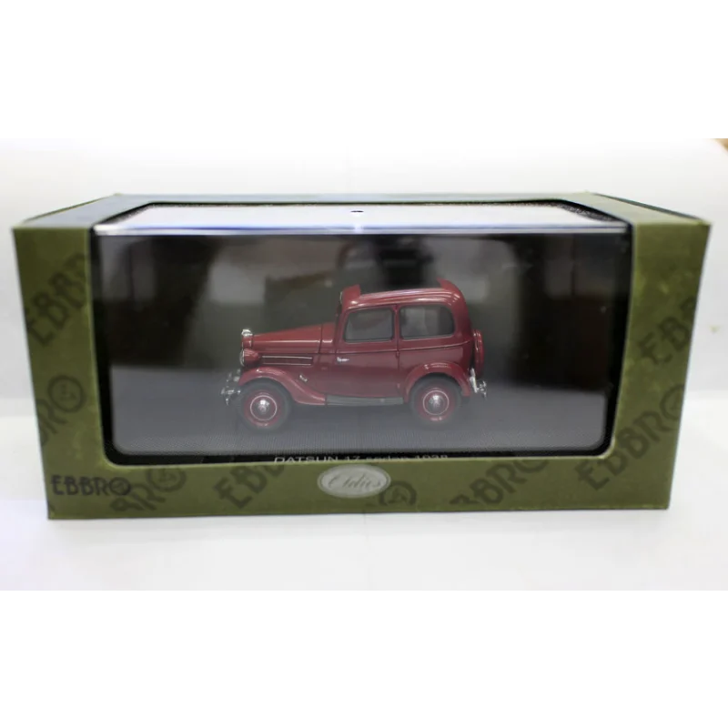 Moulé sous pression Ebbro 1/43 échelle Datsun 17 berline 1938 modèle de voiture en alliage jouet à collectionner cadeau Souvenir affichage ornement