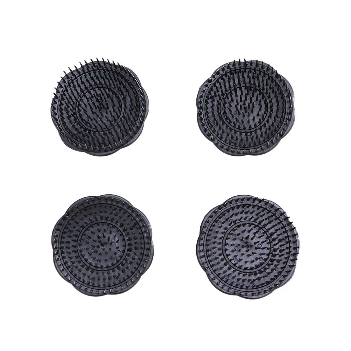 

4pcs Shampoo Brush Scalp Massager for Hair Growth Relaxation Plastic Material Anti Dandruff Suitable All Hair Types