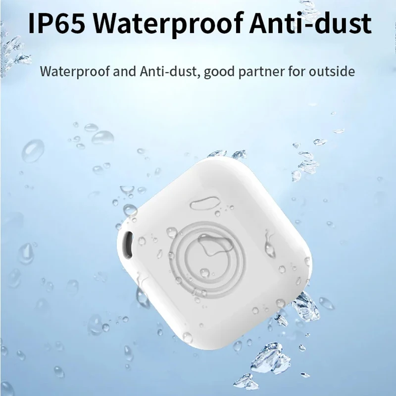 Mini localizzatore Bluetooth IP65 impermeabile Funziona con Apple Find My (Solo iOS) Localizzatore di oggetti Smart Tag Tracker per borse Bagagli