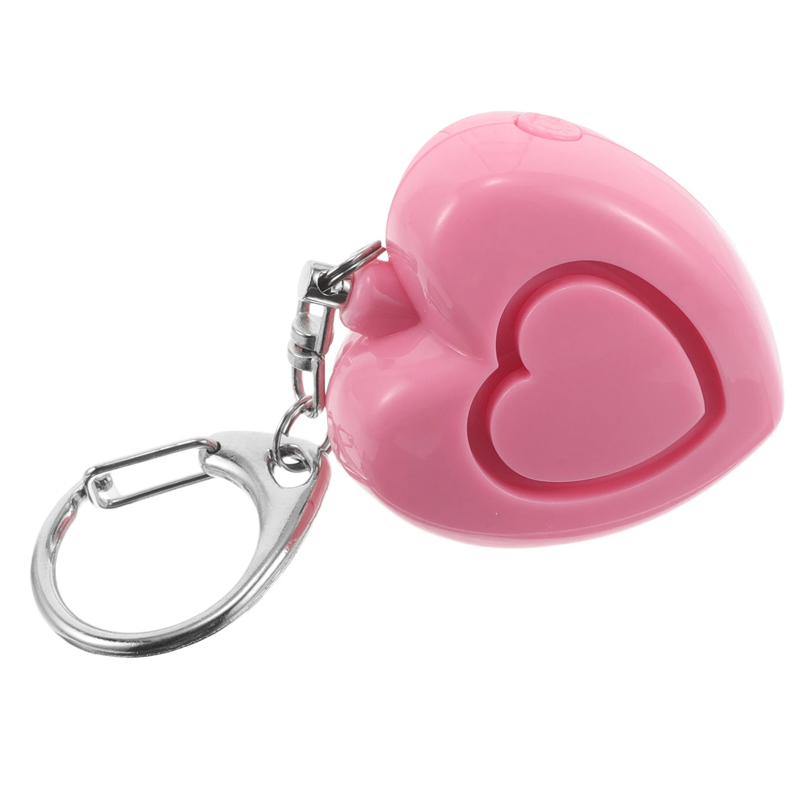 Heart Shaped Personal Alarm High Decibel Safety Device For Women Portable Keychain Emergency Security Outdoor Loud Sound