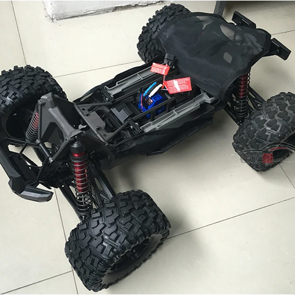 1/5 RC Monster Truck Chassis Dust Cover Waterproof Splash Nylon Protection Net for X-Maxx 77086-4 XMAXX Update Parts