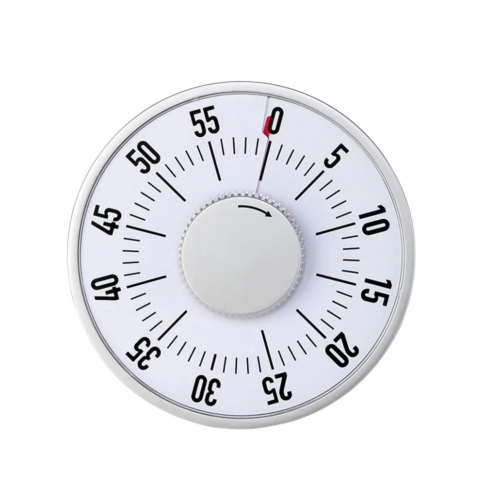 

1Pcs Kitchen Timer Large Screen Round Mechanical Magnet Countdown Cooking Time Reminder for Home Baking Frying Classroom Use