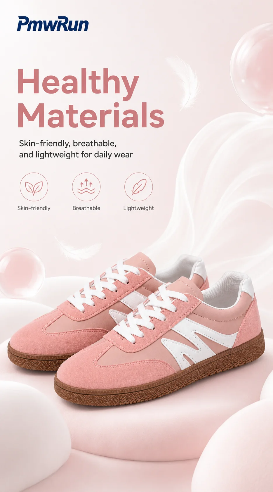 Trend Fashion Sport Shoes For Women PU Leather Waterproof Female Sneakers Anti-slippery Running Footwear For Boys Girls