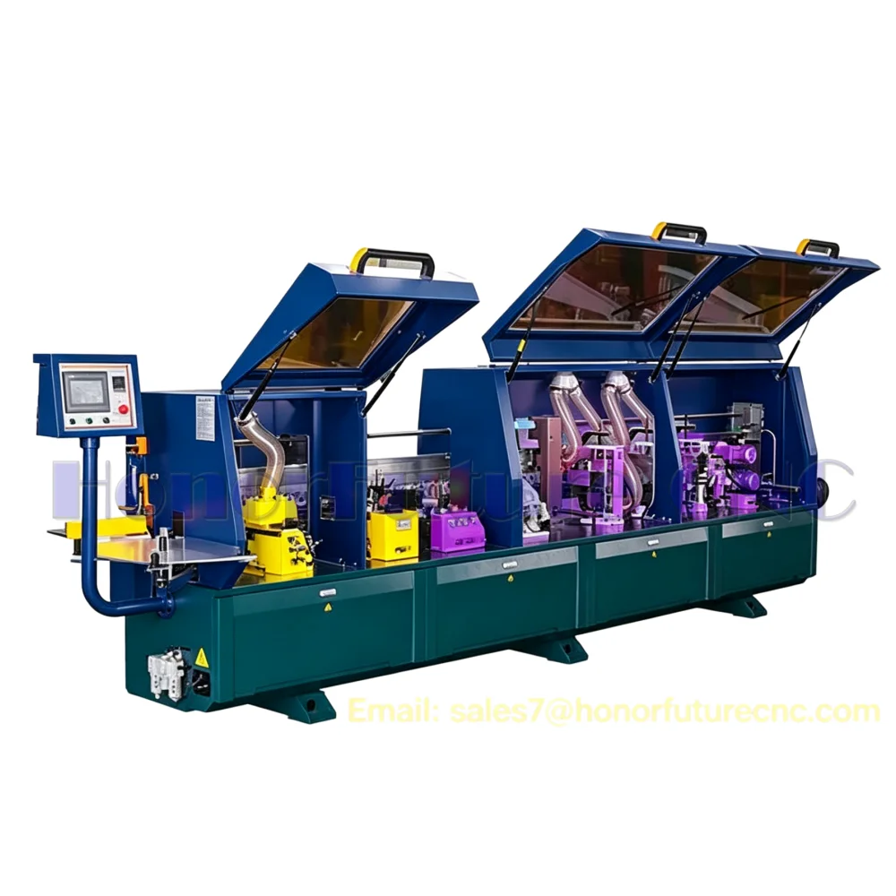 China Cnc Industrial Pre Milling Fully Automatic Woodworking Edge Banding Machine for PVC Plywood MDF and Melamine