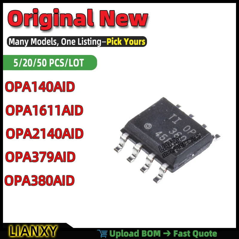 OPA140AID OPA2140AID OPA379AID OPA380AID OPA1611AID SOIC-8 OPERATIONAL AMPLIFIER New Original