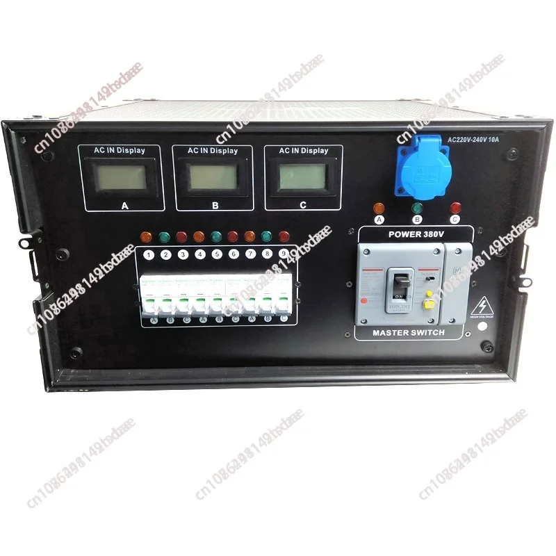 Stage distribution cabinet 9-way stage equipment portable power distribution box