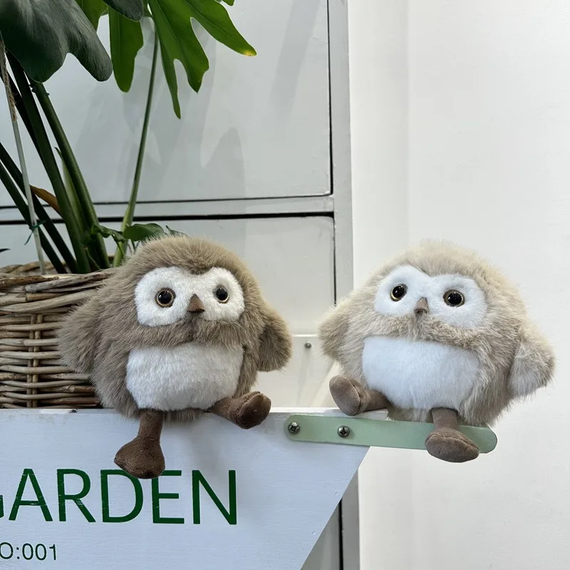 Cute Fluffy Owl Cub Plush Toys Soft Stuffed Animal Plushies for Kids