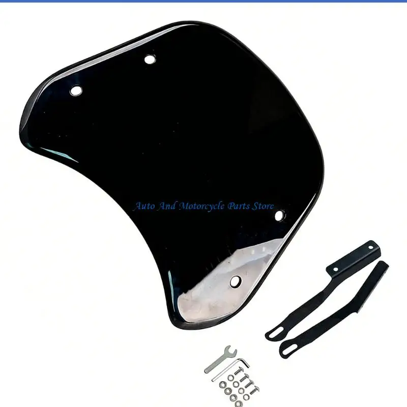P9FD Nicht finstere Motorrad-Windschutzscheibe, Standardgröße 25 x 19 x 3 für verbesserte Sicht – Detail 10