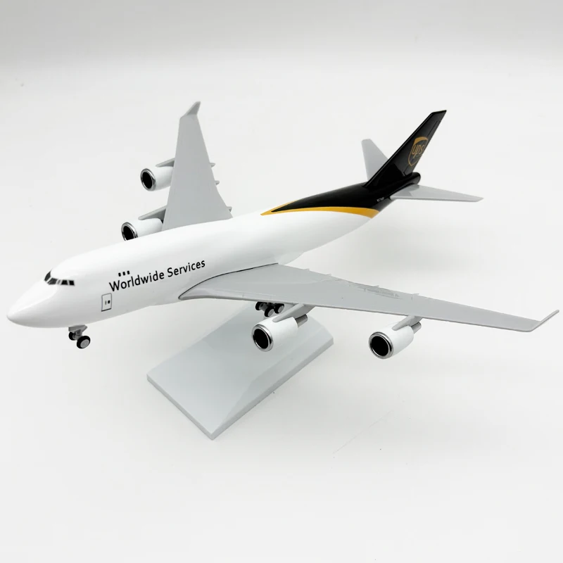 

1/250 Scale 30cm 747 Model Airplanes UPS Cargo Airways B747 Aircraft Diecast Resin Plane Assemble Model Decoration Souvenir Boys