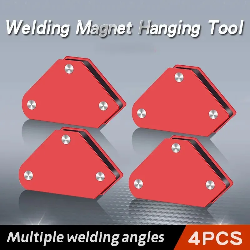 4PCS Welding Magnet Magnetic Holder 45/90/135 Degrees 9LBS Arrow Clamp Magnetic Clamp for Welding Positioner Locator Tools