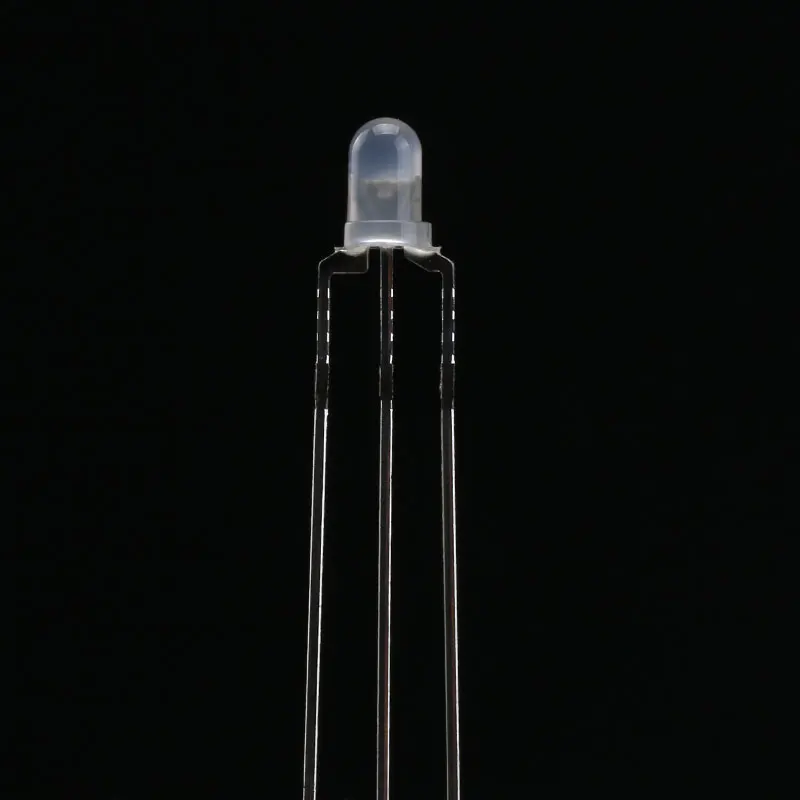 10-100 szt. F3 3mm LED Dwukolorowa Dyody LED Rozproszona Światło Czerwono-Zielonej, Wspólna Katoda/Anoda, Okrągła Dioda Emitująca Światło, Podwójne 2 Kolory, Matowy Wskaźnik — zdjęcie 7