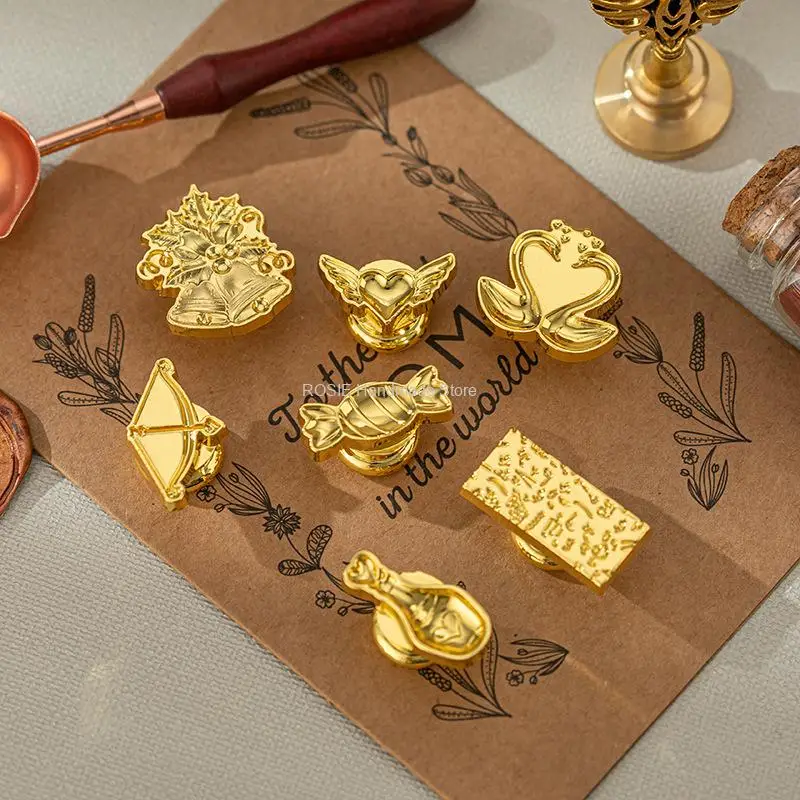 Multi Style Wax Seal Stamp Sealing Wax Stamp Head for Scrapbooking Wedding Invitation Photo Album Dedicated Seal Stamp DIY Craft