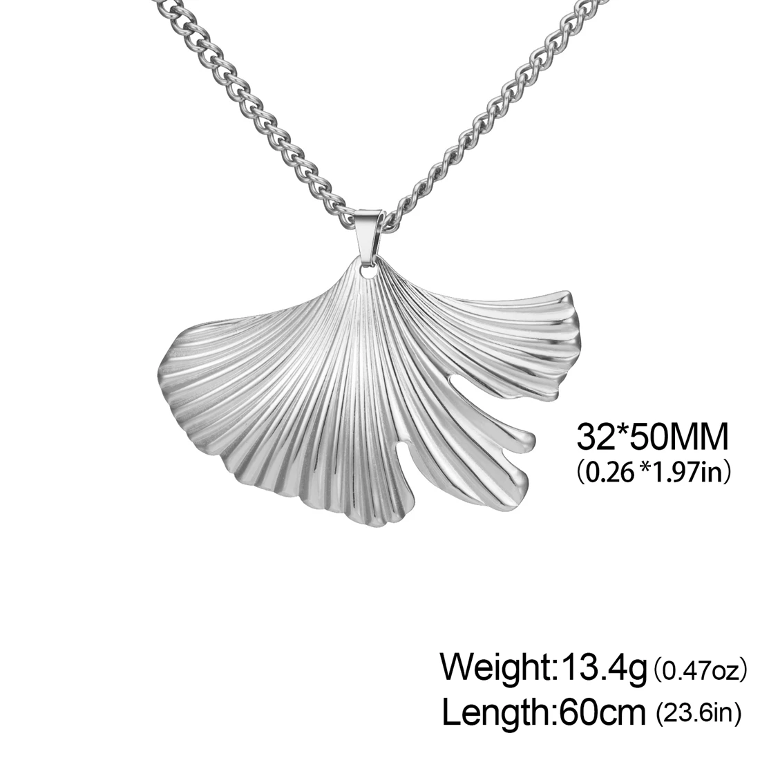 Eueavan Exquisite Ginkgo-Blatt-Halsketten aus Edelstahl, vergoldet, modische, unregelmäßige Blätter für Damen, wasserfester Schmuck, Geschenke – Detail 11