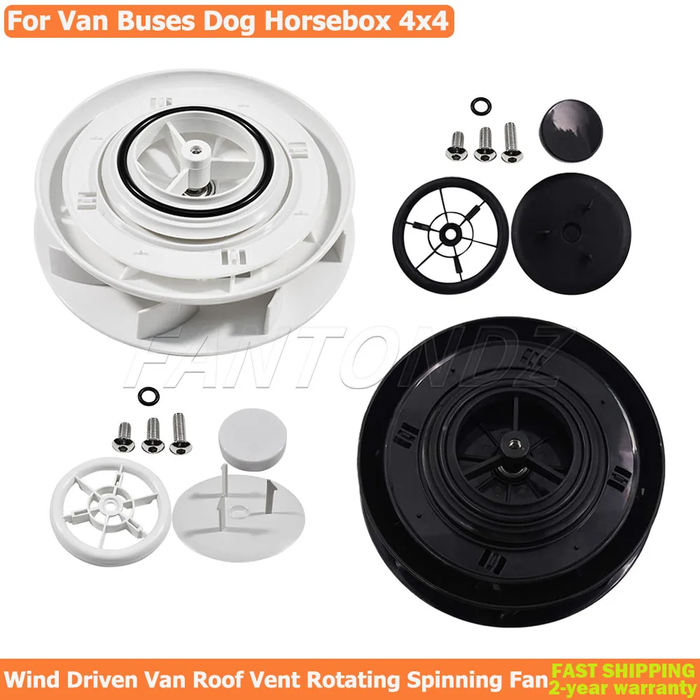 Wind Driven Van Roof Vent Rotating Camper Vehicle 4x4 Air Rotary Spinning Fan Wind Powered For Van Buses Dog Pet Horse