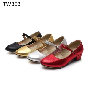 Ballsaal -Tanzschuhe für Frauen, in der Nähe von Toe -Schuhen, Jazz, Tango, Petersilie, lateinische Tanzschuhe, niedrige Absätze 10 Hauptverkäufe geschlossene Tanzschuhe - №9