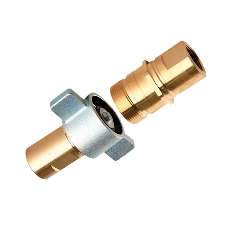 For Thread Locking Hydraulic Quick Connector Brass Wing Hydraulic Connector Equipment Cleaning Truck Connector