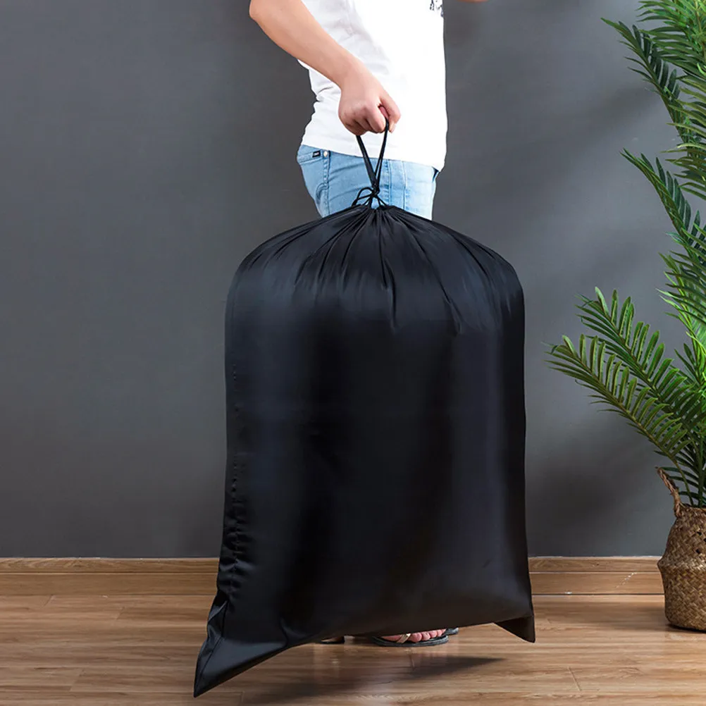 Large Capacity Storage Bag 46x58cm M Black Nylon Material for Quilts Blankets Stuffed Animals Waterproof Storage Bag