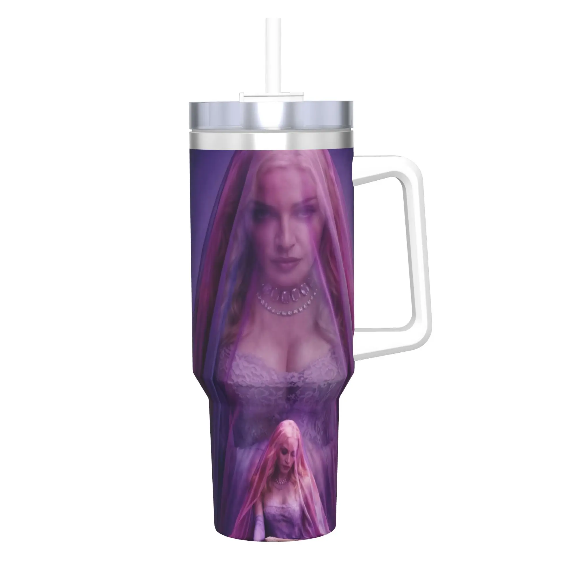 M-Madonnas Confessions II 40oz Tumbler Stainless Steel Double Wall Vacuum Insulated  Tumblers Cup With Straw