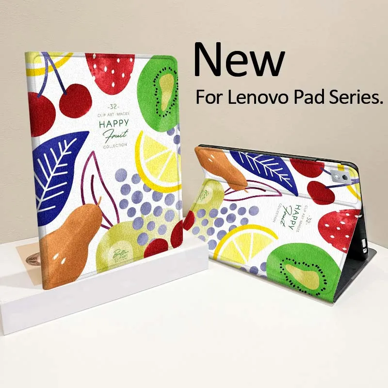

Fruit Art Creative Pattern For Lenovo Tab Xiaoxin Pad 700 Y900 Gen4 K10 P11 GT K11 3rd P11 P12 Plus Pro Gen Tablet Case