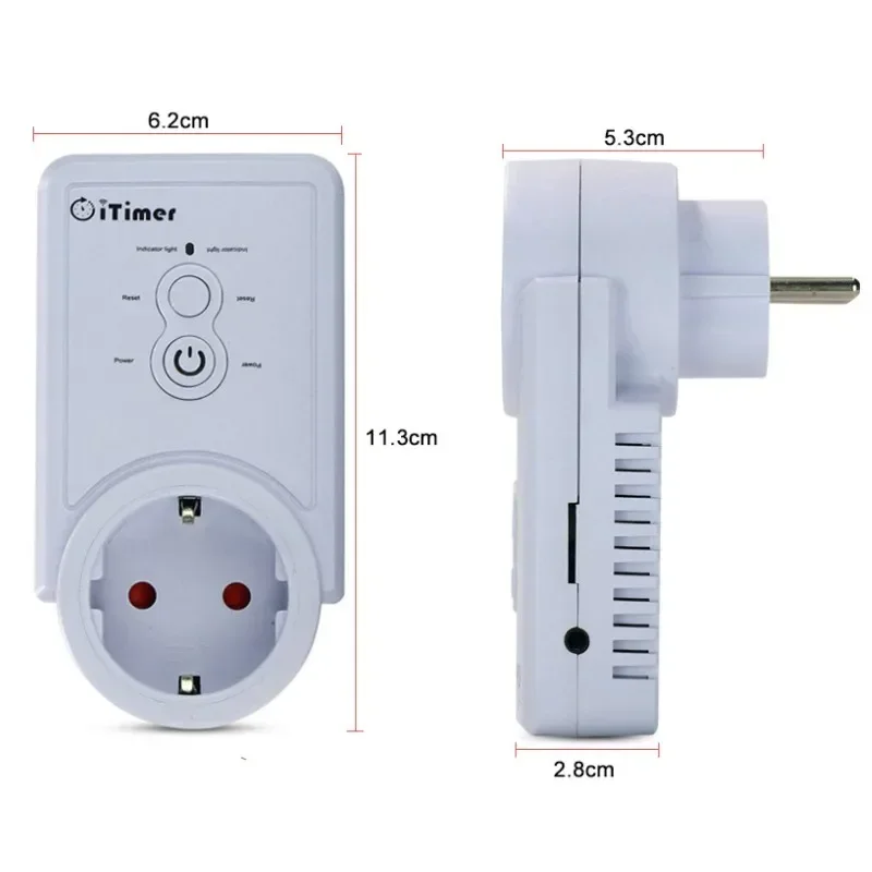 GSM Remote Control EU Socket Power 10A Russian Smart Switch with Temperature Sensor Sim Card Slot phone Control ( only Russian )