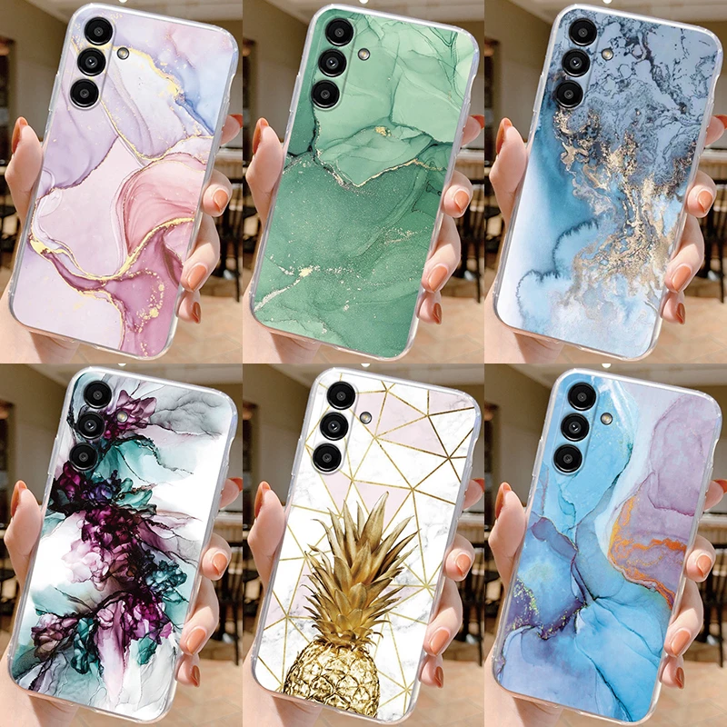 For Samsung A54 5G Case Marble Pattern Cover Soft Silicone Clear TPU Phone Case For Samsung Galaxy A 54 Fundas 6.4 inch Coque