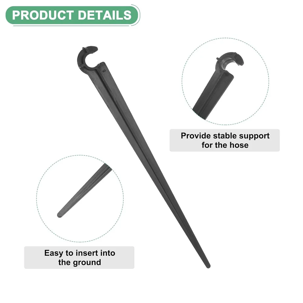 11cm 20cm Watering Fixed Stem Bracket Garden 1/4 Inch Hose Holder Stakes For 4 7mm Drip Irrigation Pipe Inserting Ground Support