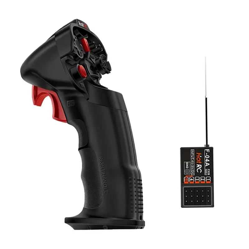 

FBIL-For RC Car Boat Tank Robot Compatible For Hotrc DS4A 2.4G 4 Channel Single Hand Radio Transmitter& 4Ch Receiver Controller