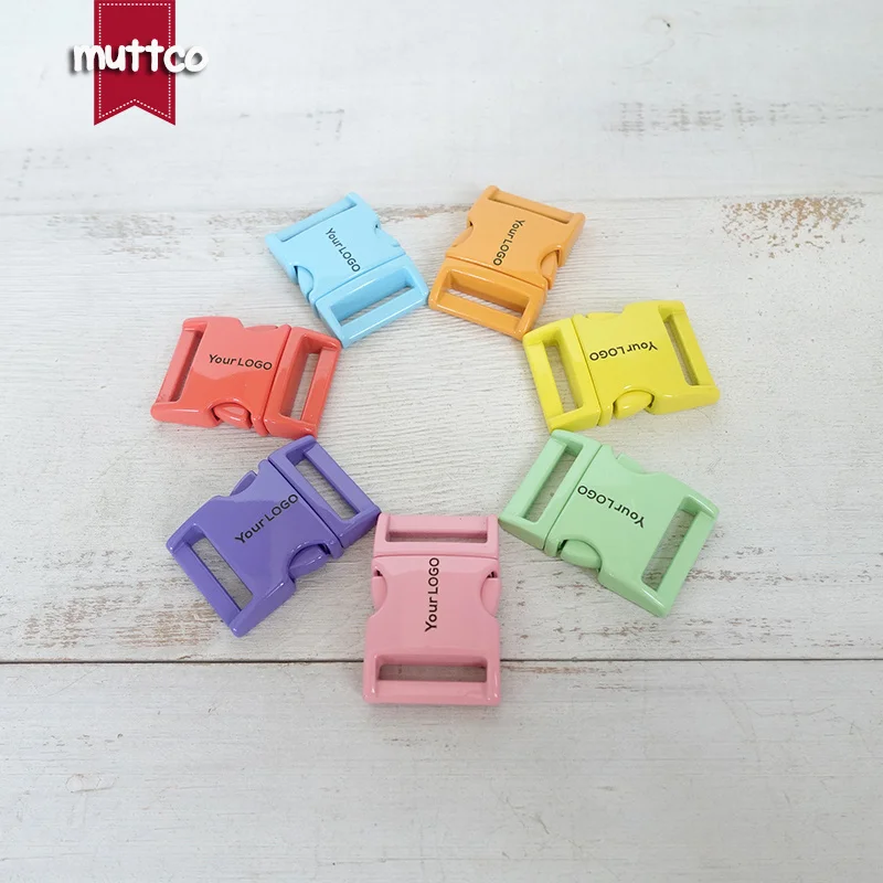 10PC Engraved Dog Collar Metal Buckle Hardware for 20mm/25mm Webbing DIY Leash Parts - Top Quality Available in 7 Colors